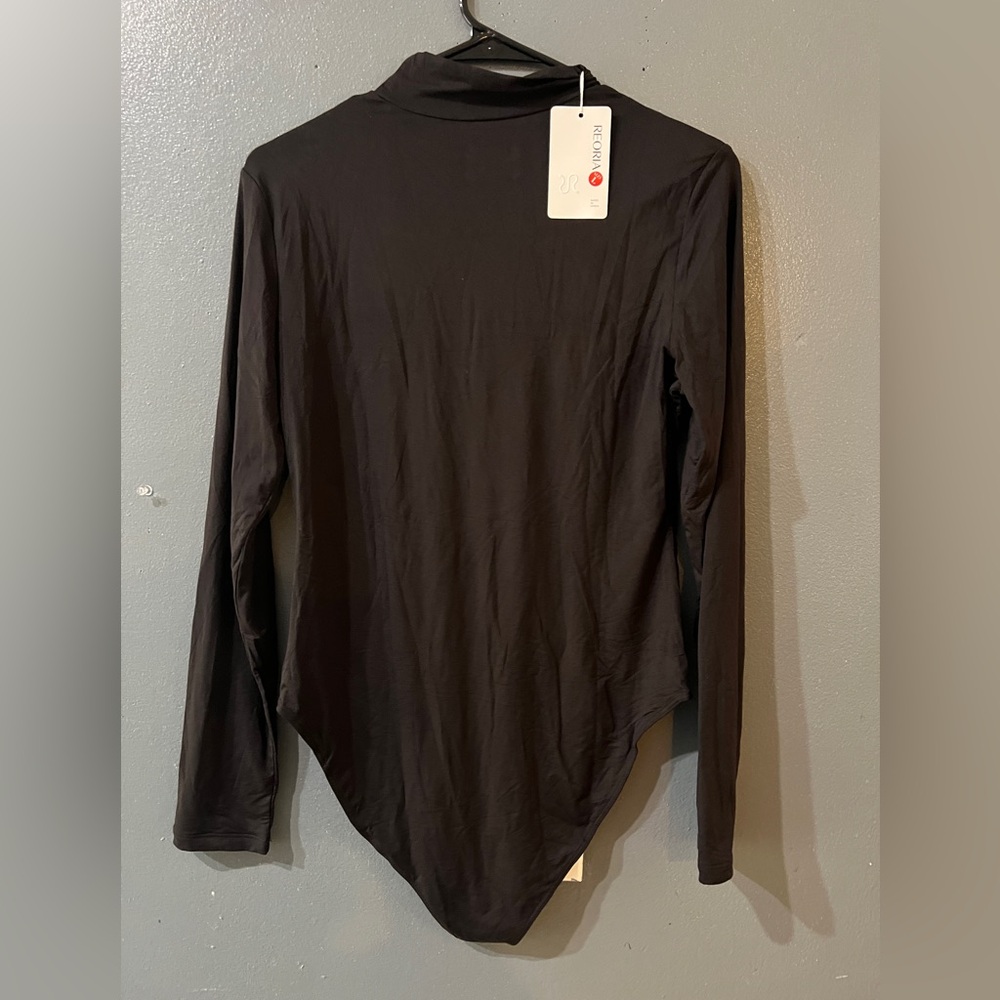 NWT Black Long Sleeve Women's bodysuit